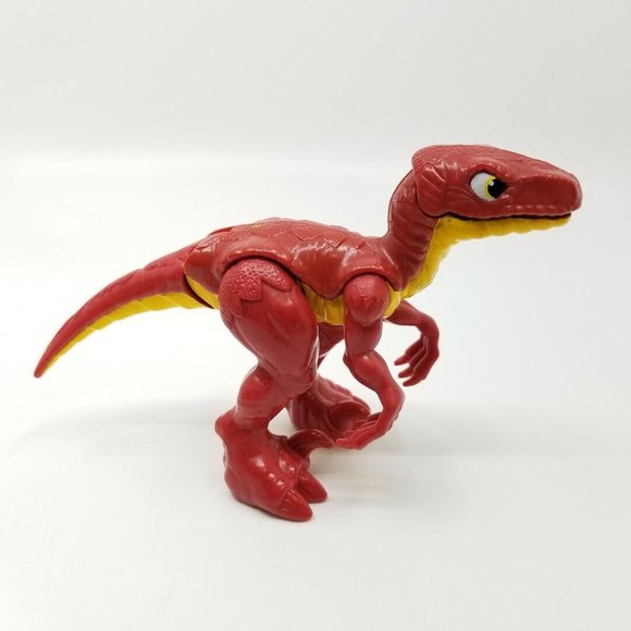 Mattel Fisher Price Imaginext Red Velociraptor Raptor Dinosaur Toy Figure - Picture 1 of 7